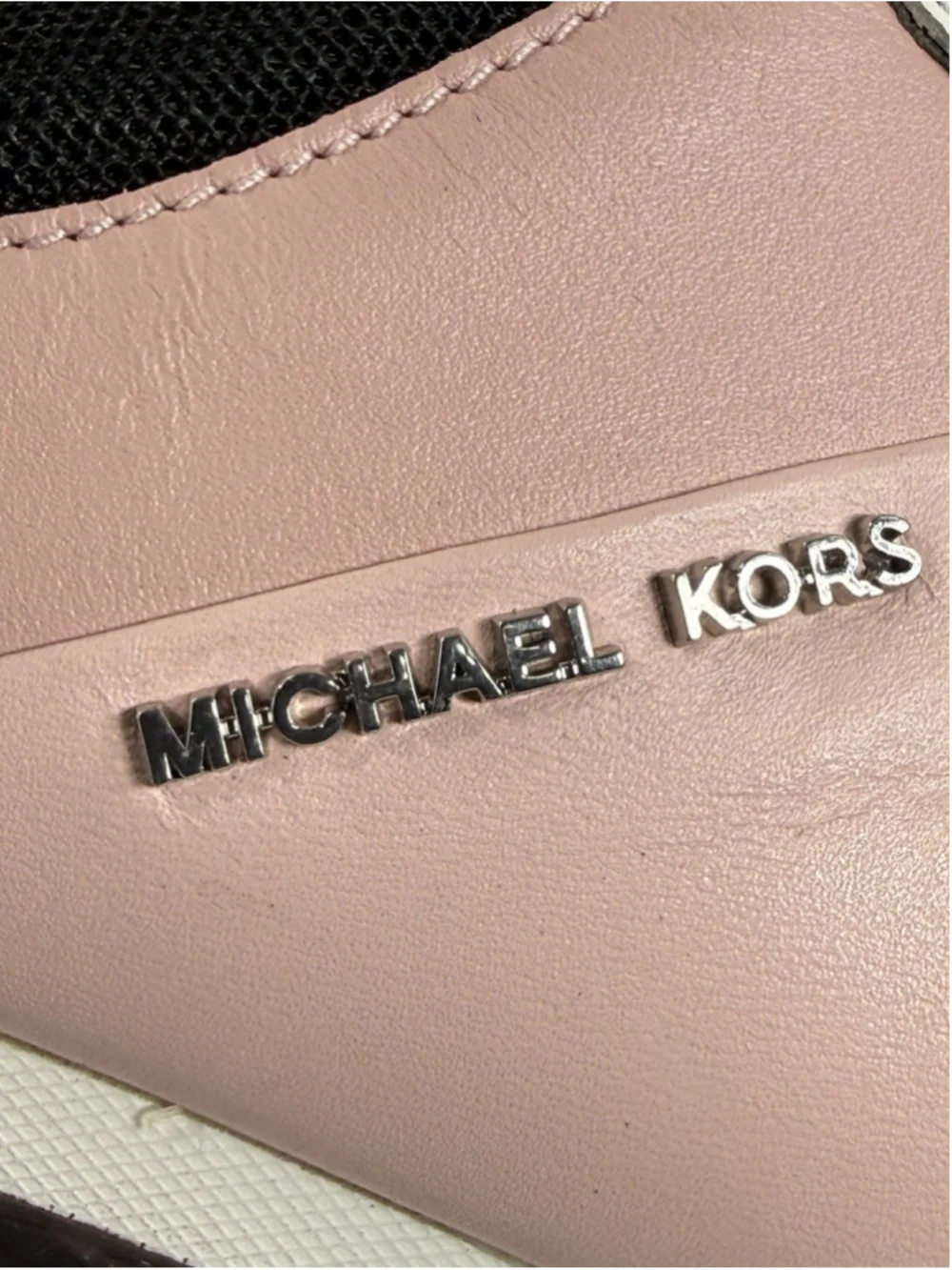 Michael Kors Allie Wrap Trainer Sneakers Smokey Rose Women's Sz 7.5M